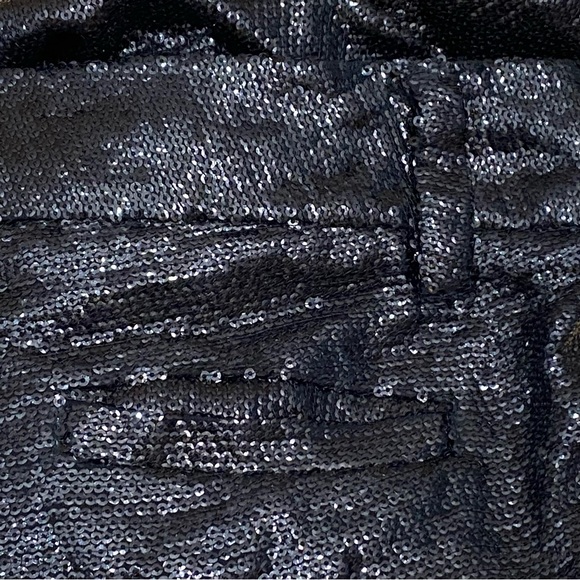 Alice + Olivia Arthur Sequin Pants Black Sequin Dress Pants Size 2 - Picture 11 of 16